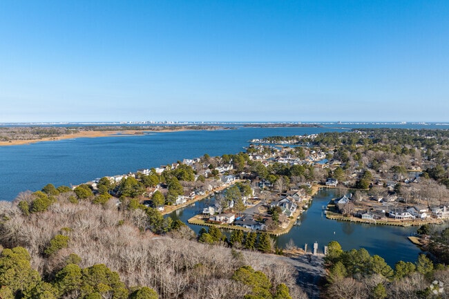 Ocean Pines has 12,000 year round residents with nearly 9 miles of waterfront properties.