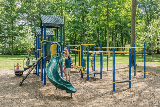 Kids love playing on the playground at Hughes Park in Hudsonville, Michigan.
