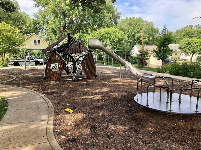 Remodeled park across street.