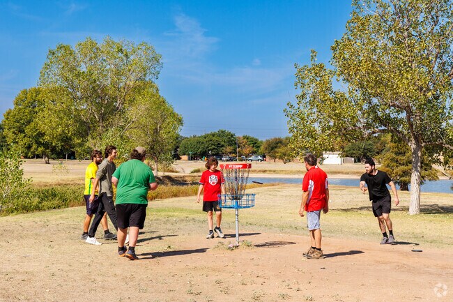 McCullough Park's disc golf course provides a relaxing round of Frisbee.