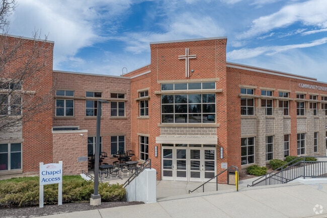 Students can enjoy the beautiful campus at Hales Corners Lutheran School.