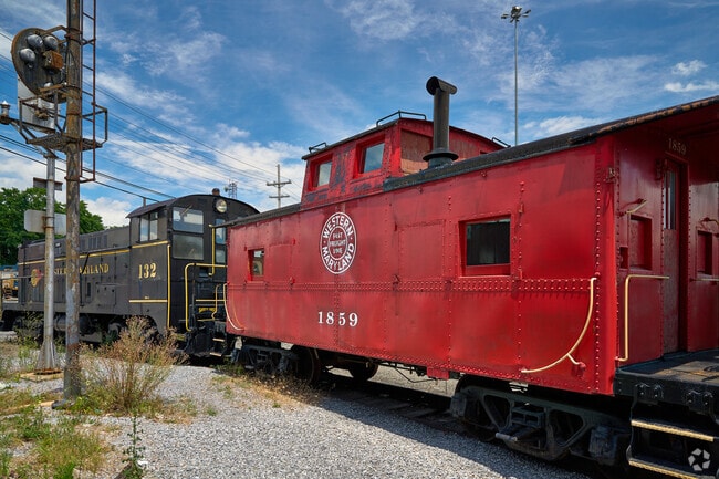 Railyards pass through Hagerstown's West End neighborhood.