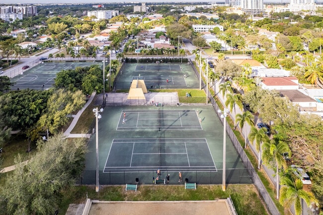 Jefferson Park offers residents multiple tennis courts.