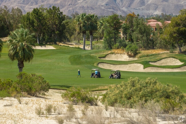 A familiar view for many who live behind the gates of the beautiful Desert Falls Country Club.