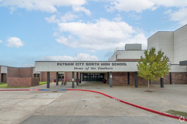 Residents of Eagle Ridge attend Putnam City North High School.