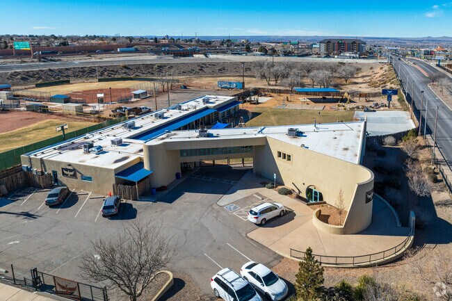 The front entrance to Acton Academy Albuquerque.