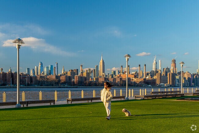 Domino Park is popular for waterfront views