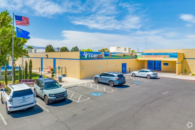 The entrance to R.E. Tobler Elementary School.