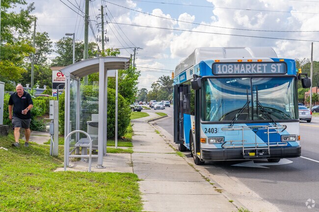 Wave busses provide convenient transportation in Old East Wilmington.