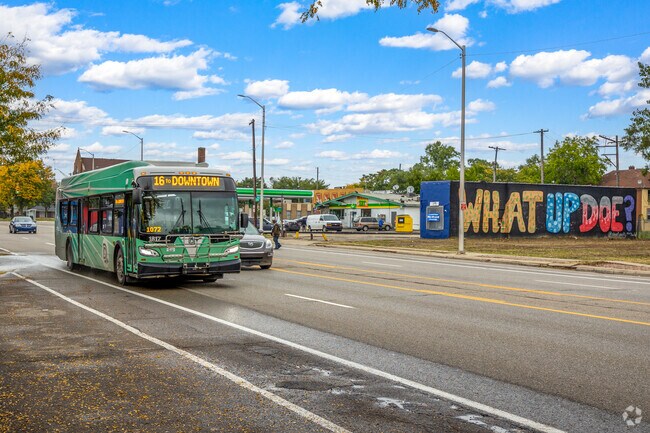 The 16 Dexter runs through West Oakman Boulevard to downtown Detroit.