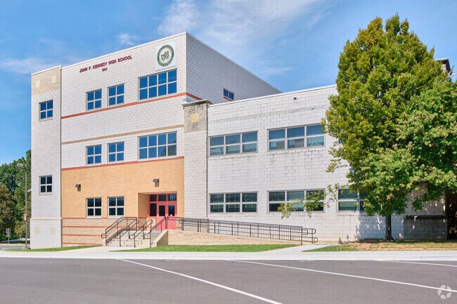 J.F.K High School boasts a B rating from Niche.com.