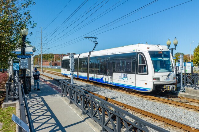 The Tide train is a great way for people of Stonebridge/Middle Towne Arch to get around Norfolk.