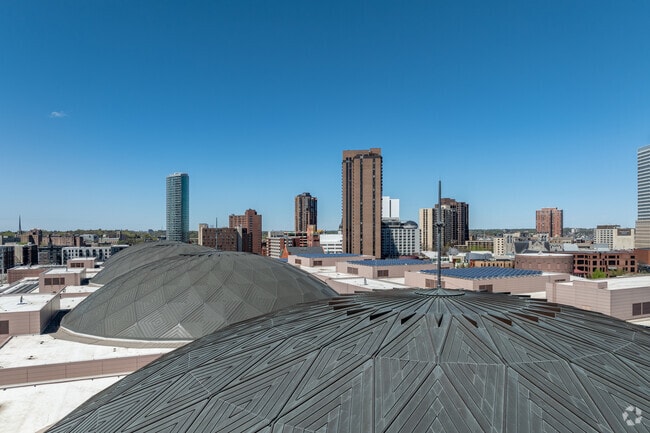 The Minneapolis Convention Center is an iconic piece of architecture in Loring Park.
