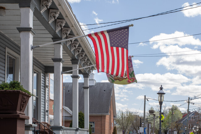 Some residents in Vincentown proudly fly our countries flag.