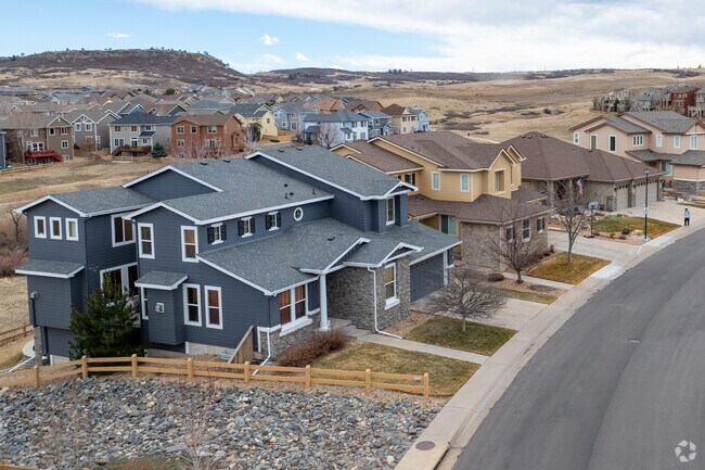Modern Craftsman style homes line the streets in the Southridge neighborhood.