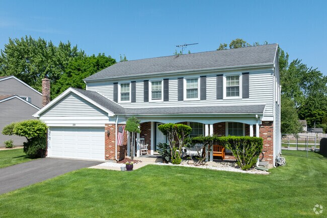 Colonial-revival homes are scattered all throughout Old Farm.