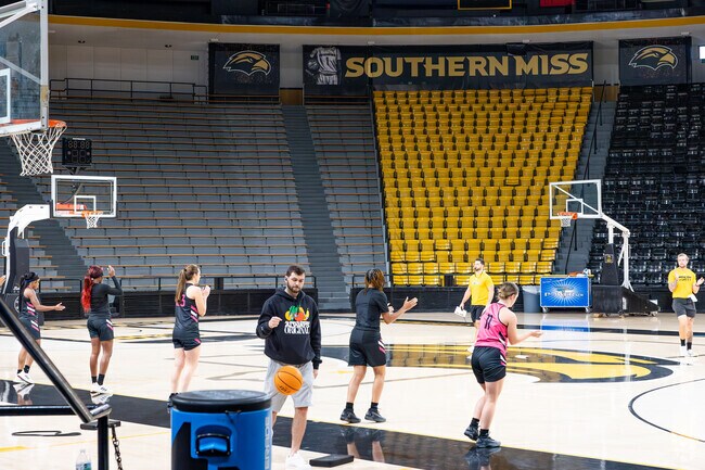 Practice time at the Reed Green Coliseum right by the border of The Highlands.
