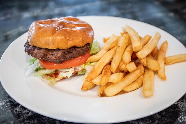 Burgers and fries are the go to items at Oakland's Smokehouse restaurant near Bushrod.