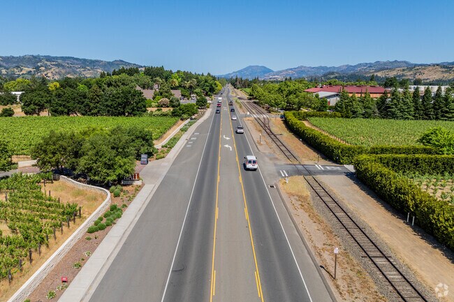 Highway 128 is the fastest way to travel from Saint Helena to the Pacific Ocean.