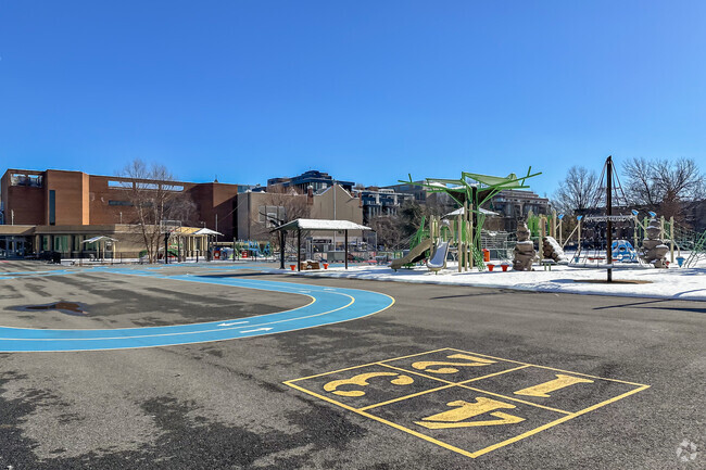 Rec area behind Seaton Elementary School