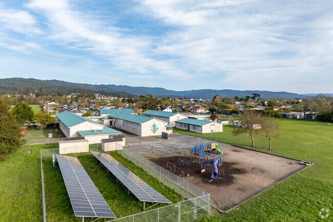Coastal Grove Charter School offers a sprawling campus for your child.