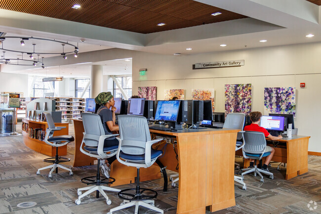 Walnut Creek Library provides Diablo Shadows residents with a welcoming space for reading and studying.