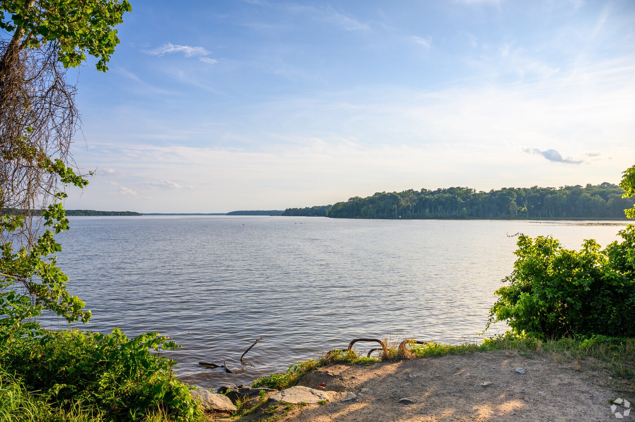 Take in the scenic view of the Potomac River in Fort Hunt.