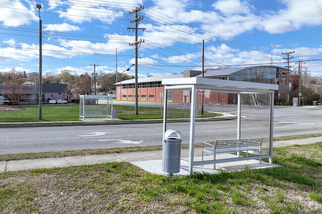 Innovation Quarter boasts well-marked bus stops.