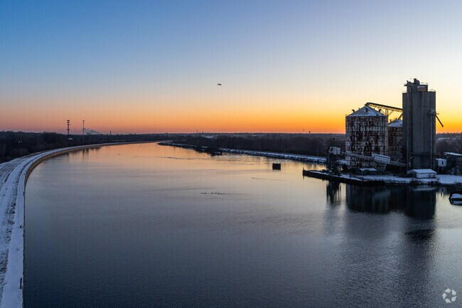 The Chicago Sanitary and Ship Canal was built to reverse the Chicago River in 1900.