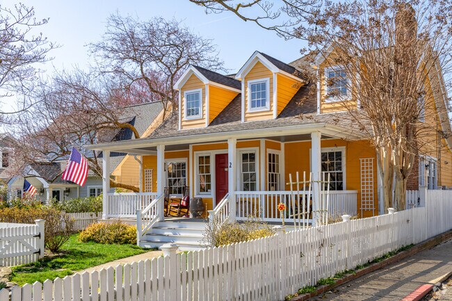 Easport is nestled with many vibrant homes like this cape cod style house.