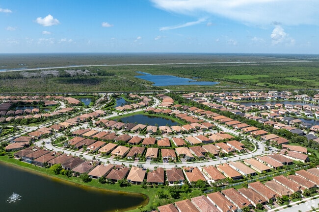 An overview of the Heron Bay community.