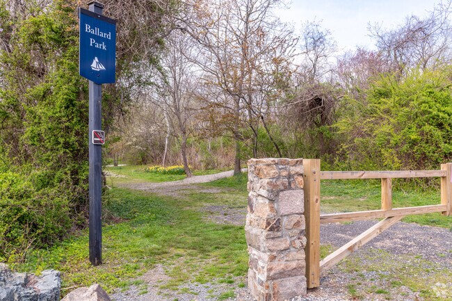 Ballard Park is one of the hidden gems close to the Lily-Almy Pond neighborhood.