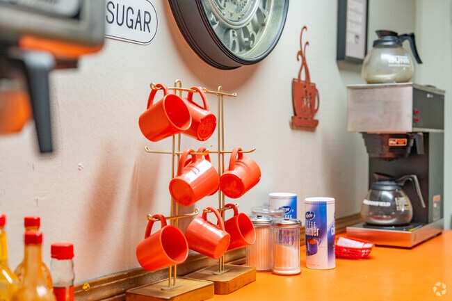 Mammoth Orange Cafe south of Woodson also serves as the area's coffee shop.