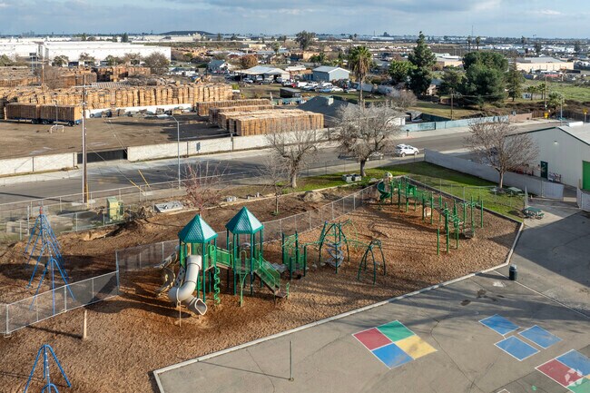 The playground at West Fresno Elementary School in Fresno.