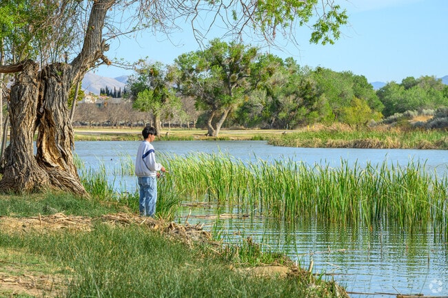 Old Trail Rancho residents don't have to travel very far for an afternoon of fishing at Horseshoe Lake.
