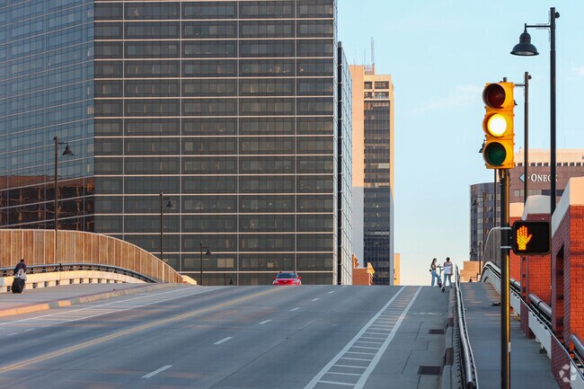 Lime Scooters are a great way to get around the downtown districts of Tulsa near Charles Page.