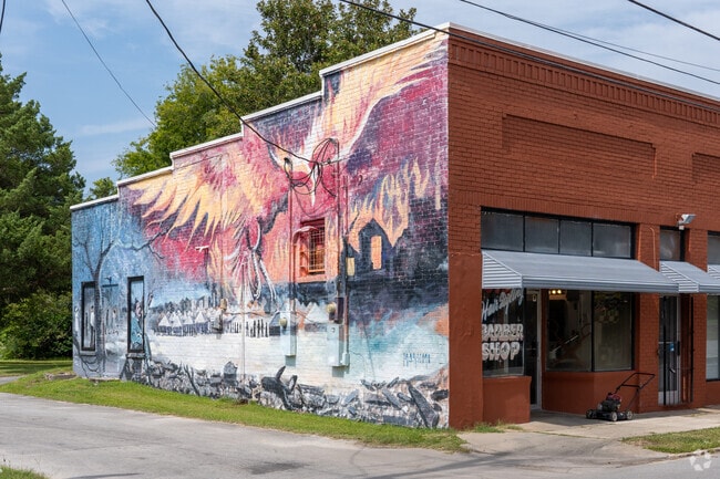 Artistic touches appear throughout the New Bern.