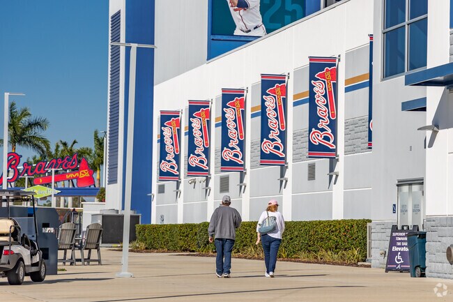 CoolToday Park is the spring training home of the Atlanta Braves.