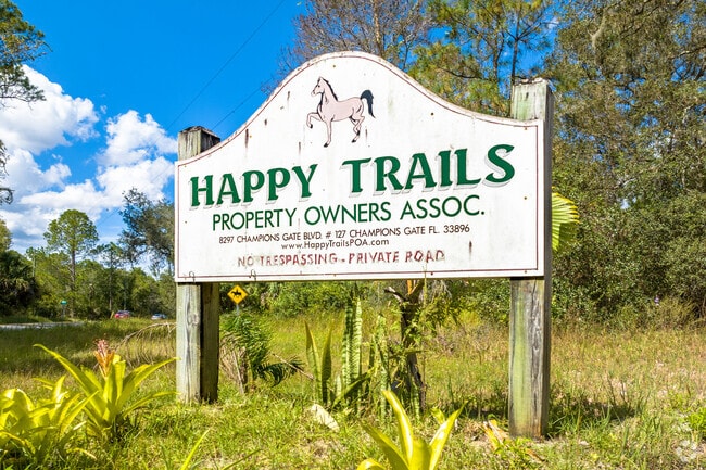 Happy Trails remains the last equestrian estate in Reunion, FL.