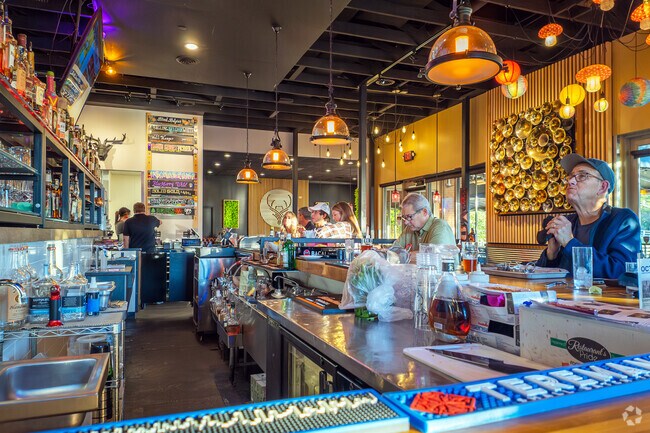 Brass Elk Brewing offers a great beer selection near Baker Park.