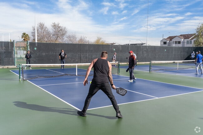 Pickleball is very popular in Lone Mountain.