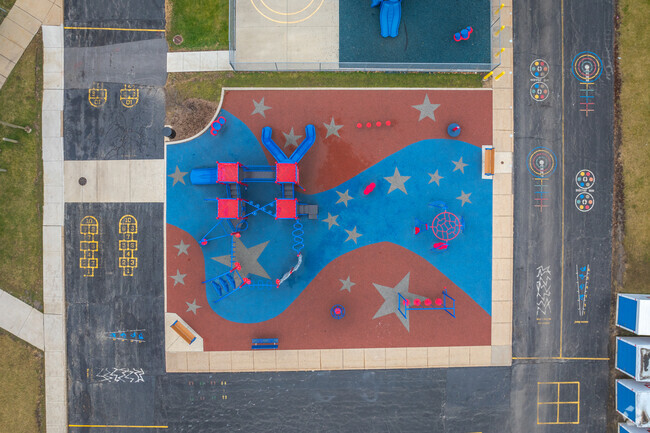 Your kids will never want to leave the playground at Heritage Trail Elementary School.