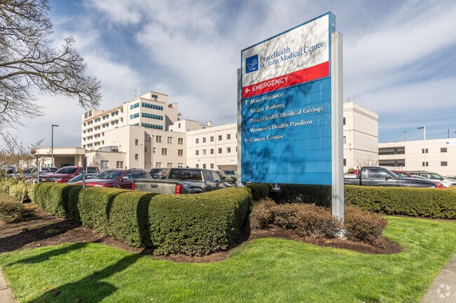 The area's largest hospital, PeaceHealth St. John Medical Center borders Downtown Longview.