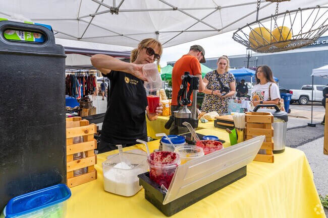 The Homewood Farmers Market is held at Martin Square on Saturdays from May to October.