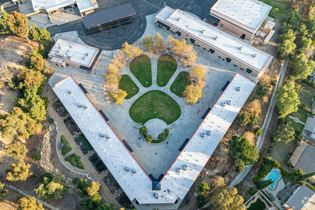 Cougar pride on display at the grotto at Chaparral Middle School in Diamond Bar