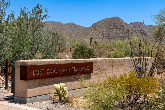 Outdoor adventure lovers living in Ancala will love the close access to the Lost Dog Wash Trail.