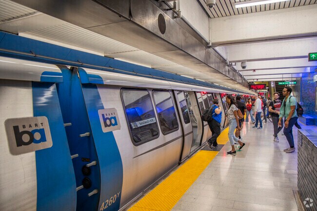 Uptown has easy access to the BART, which connects the neighborhood to the rest of the Bay Area.