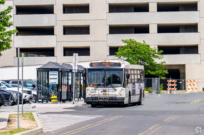 New Jersey Transit busses make commuting in Moorestown a breeze.
