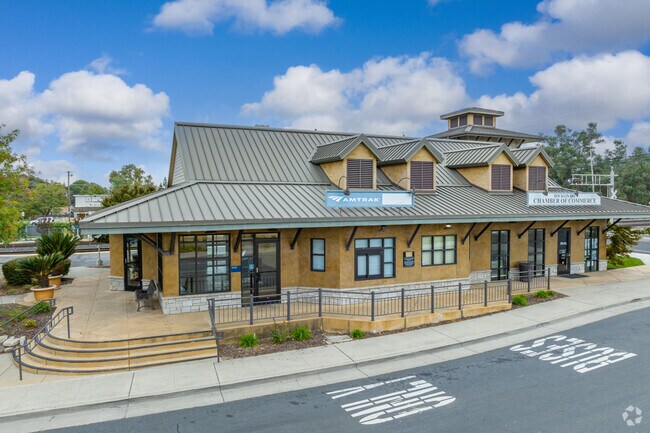 The Amtrak station is conveniently located near Secret Ravine - Sierra Bluff.