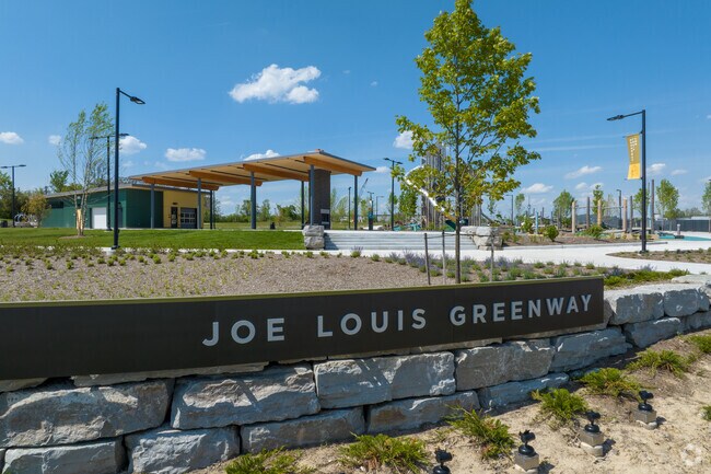 Warren Gateway is part of the Joe Louis Greenway city wide project at West Warren in Tireman.